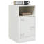 Lars 34.5cm W Steel Bedside Table-1507519684