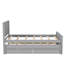 Lit plateforme simple avec lit gigogne et tiroirs, blanc (ancien sku: WF298815AAK)-743337470