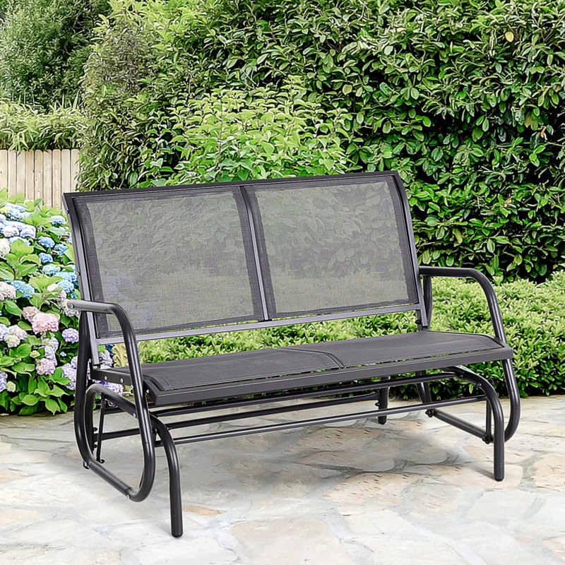 Banc oscillant pour 2 personnes Outsunny, Gris