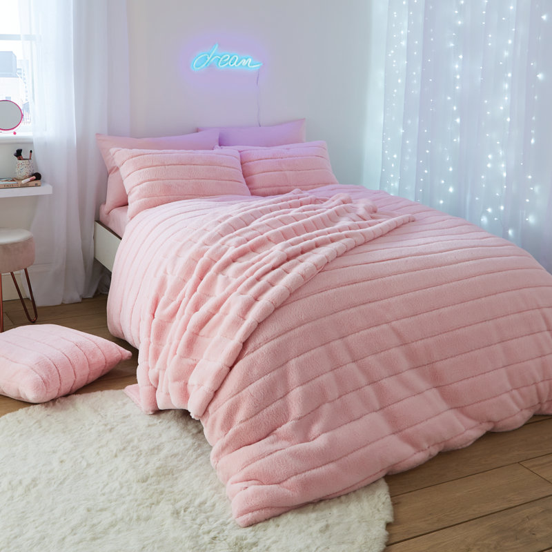 Hella Banded Bedding, King Duvet Cover + 2 Standard Pillowcases