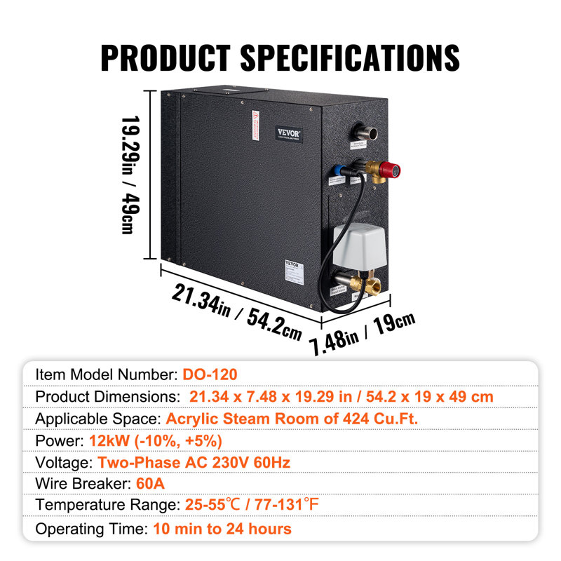 Générateur de vapeur 12 kW