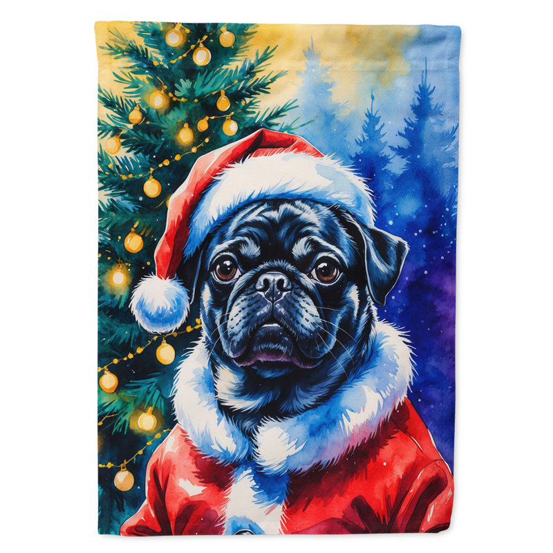 Drapeau de jardin Doberman Pinscher, Pug noir