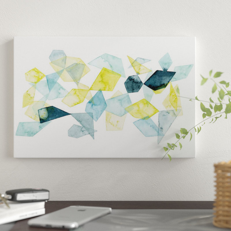 «Seaglass Abstract II» par Grace Popp - impression sur toile tendue, H 8 po x l 12 po x P 0,75 po, Toile tendue