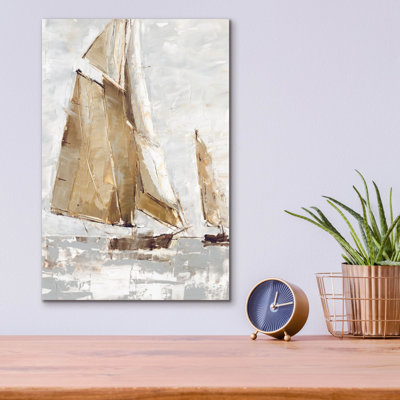 «Golden Sails» par Ethan Harper, art mural en verre acrylique