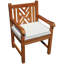Zion Outdoor Teak Dining Armchair