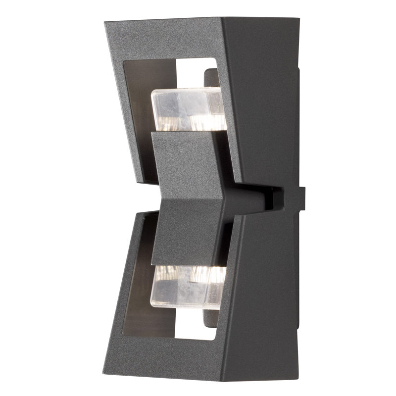 Potenza Outdoor Sconce, Lacquered Anthracite