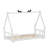 Twin Size Canopy Bed Frame with Removable Fabric Cover-1609879169