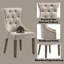 Rufus Tufted Fabric Upholstered Side Chair in Grey