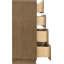 Commode Adagio en bois massif brun et placage de chêne-123222851
