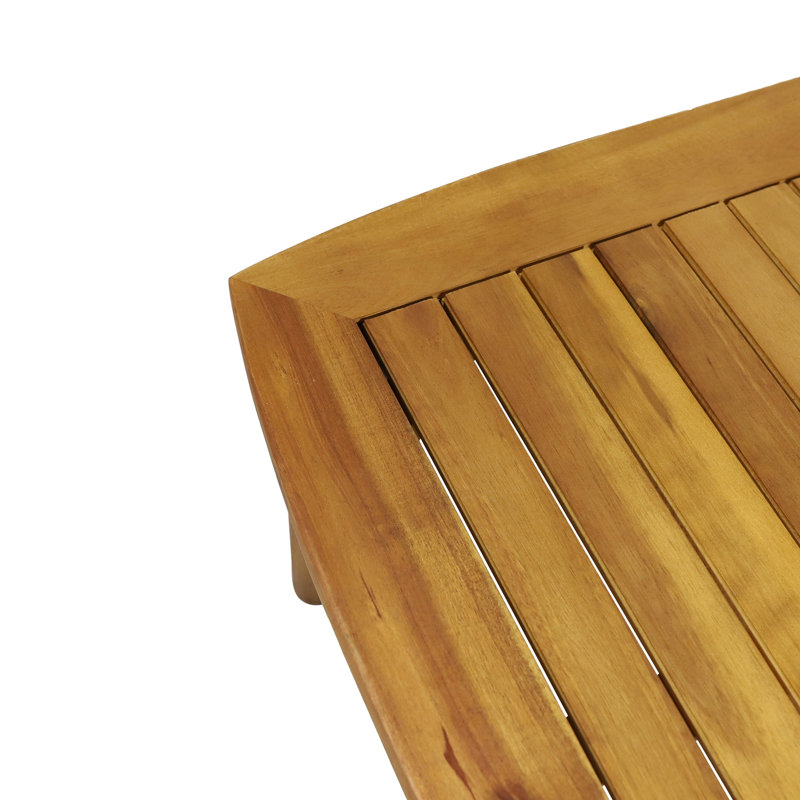 Table sophistiquée en bois et basse avec un style intemporel, Bleu