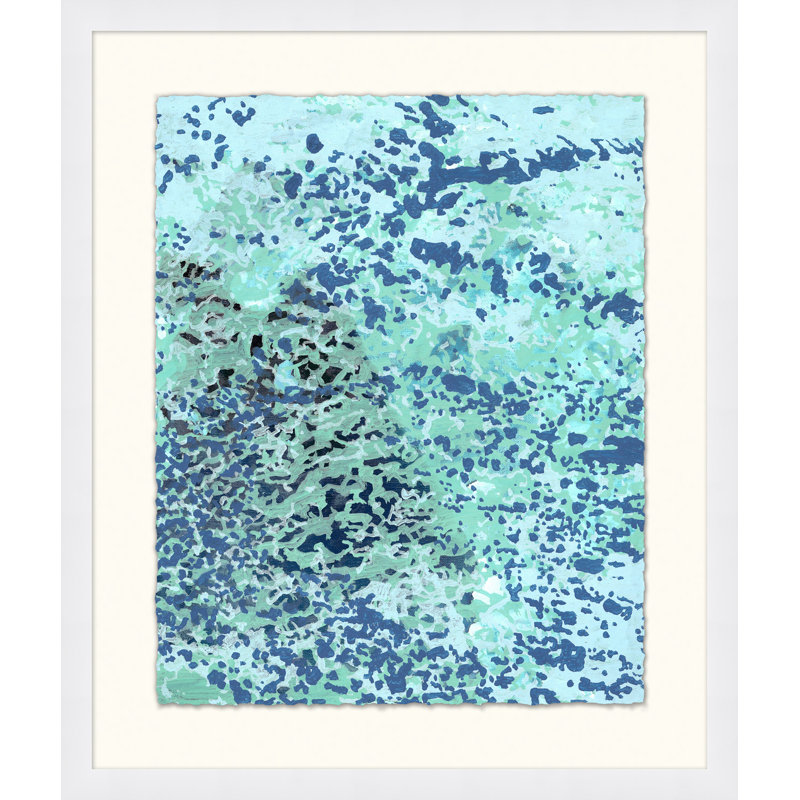 Wild Water 2 - Peinture encadrée sur papier
