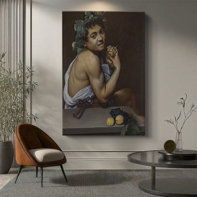 «Young Sick Bacchus», toile tendue par Caravaggio