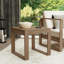 Table d'appoint d'extérieur en bois massif d'eucalyptus Cove