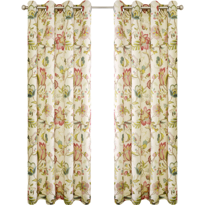 Jorma Curtain Single Panel, Red, 50" W x 84" L