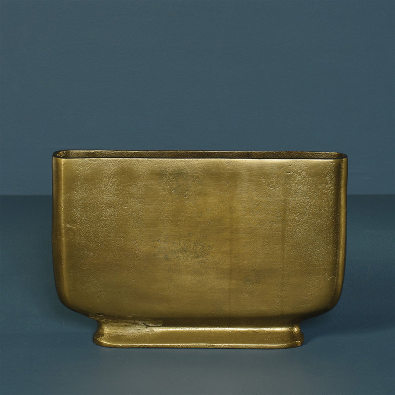 Mcinerney Metal Table Vase, 8.75" H x 13" W x 2" D