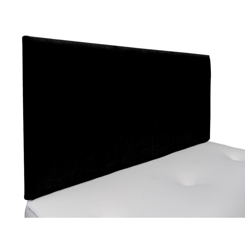 Liang Upholstered Headboard, Black, Small Single (2'6), Naples Velvet