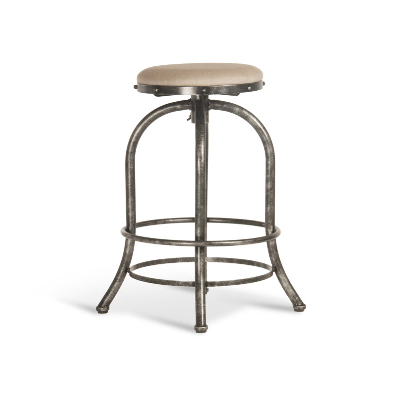 Adjustable Patio Bar Stool with Sunbrella Fabric Cushion