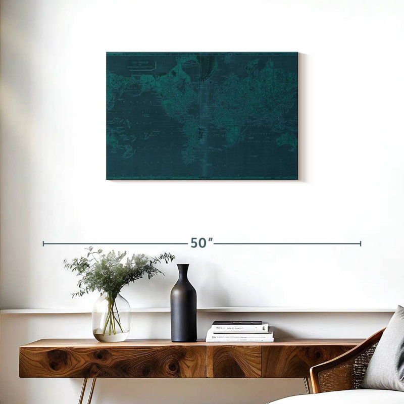 Aliaz Across The Map, 20" H x 30" W