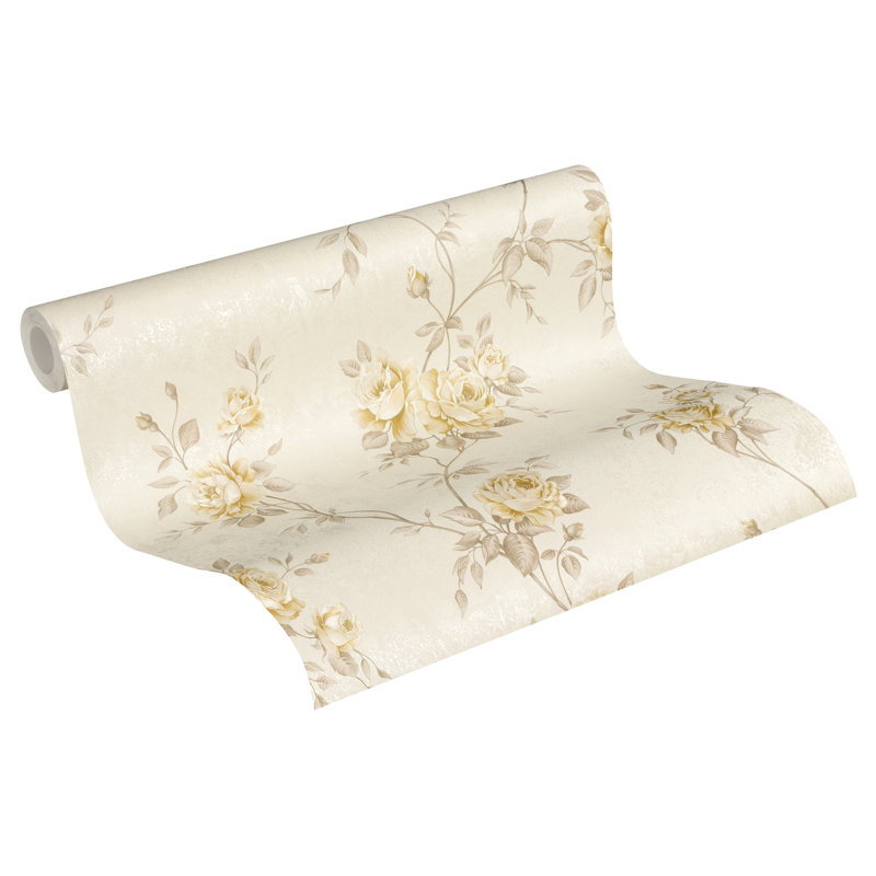 Crumbley 10.05m x 53cm Textured Wallpaper Roll, Beige/Cream/Brown