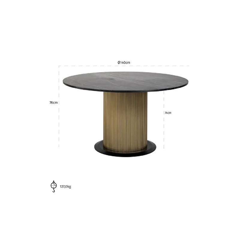 Table de salle à manger 55 "Ironville