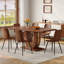 Ensemble de table de salle à manger élégant avec texture en MDF, style moderne pour les réunions de famille