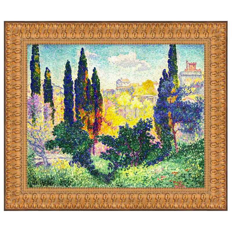 «The Cypresses at Cagnes», 1908, reproduction d'art sur toile, 16.5" H x 18.5" W