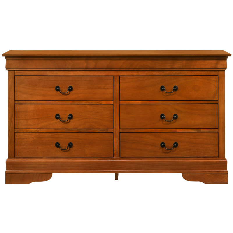 Commode traditionnelle en bois de chêne - Bases et moulures incurvées Charm English