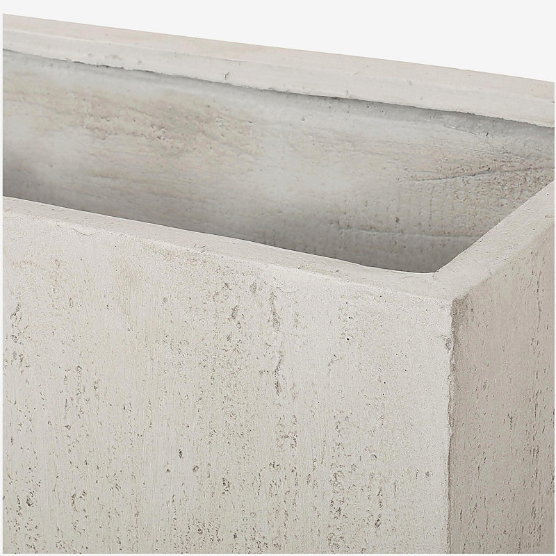 Planter Box, 16" H x 31.2" W x 15.7" D, White