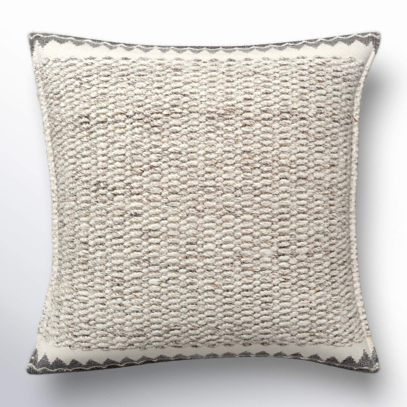 Reni Wool Throw Pillow, 22"H x 22"W, Down