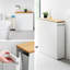 Yamazaki Home Tower Pull-Out Bathroom Storage Cabinet - Slim Bathroom Organizer With Wood Top-115070661
