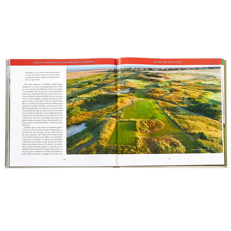 Golfing the British Isles Leather Bound Special Edition Coffee Table Book