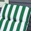 Underwood Reclining Garden Chair Set of 2, 5-Level Adjustable Green Stripe