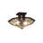 Glass Semi Flush Mount
