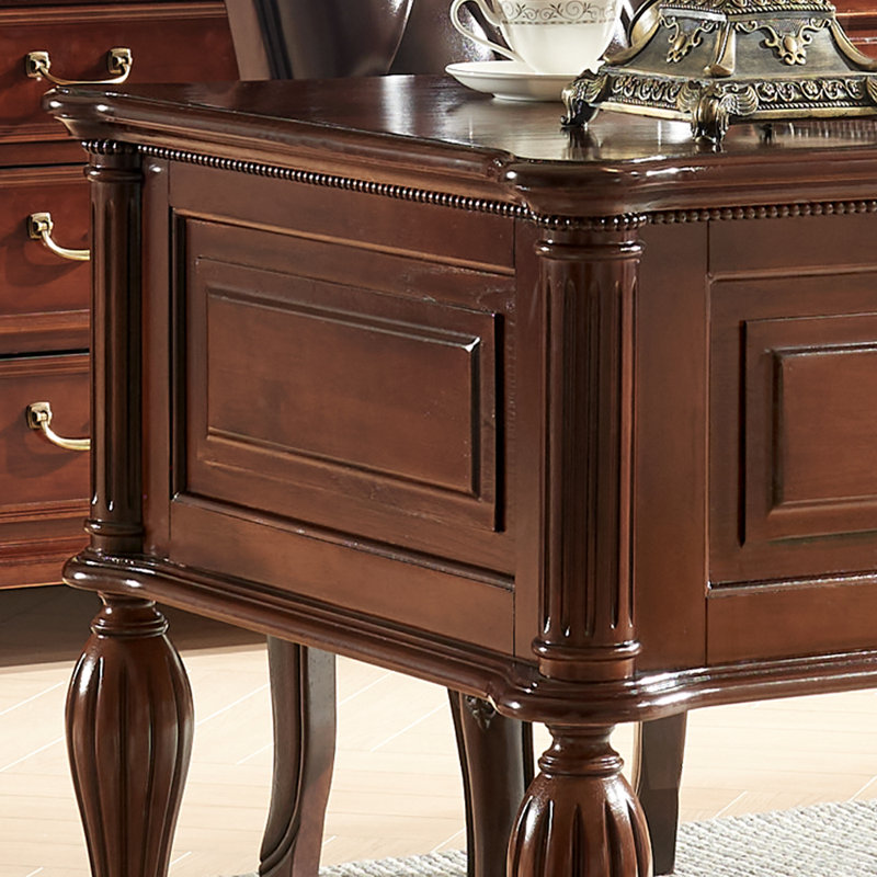 Bureau de style américain rétro, H 30,71 po x l 62,99 po x P 29,53 po