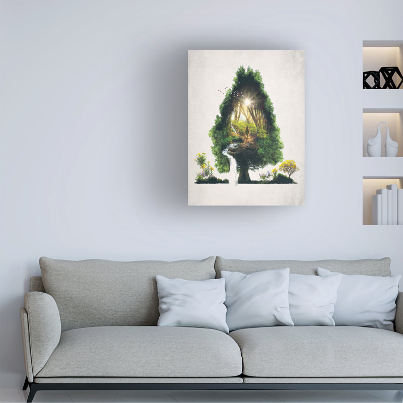 Art sur toile Barrett Biggers The Road Not Taken, H 35 po x l 47 po