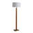 Tambo Floor Lamp -  Weathered Brass, White linen Shade, Dimmer-96228116