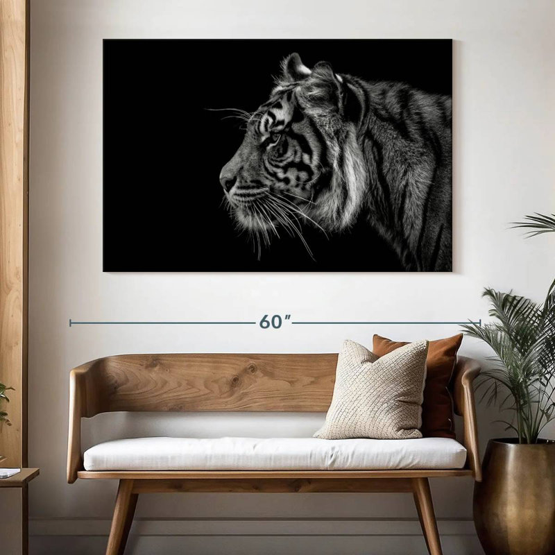 Brampt Tiger Profile, 34" H x 51" W