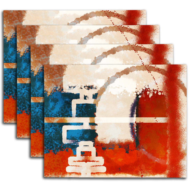 Napperon abstrait en polyester