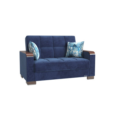 Causeuse rembourrée en bois avec rangement Primenest Zenaero X Collection