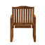Fauteuil en bois, siège H 18,75 po, siège en bois résistant à la rouille, l 26,75 po x H 35 po