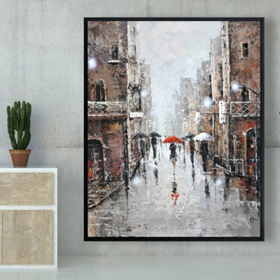 «City Rain» sur toile