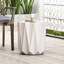 Table d'extérieur légère en béton, profondeur 40,2 cm (15,82 po), élégante et fonctionnelle, finitions en oxyde de magnésium, design polyvalent et raffiné.