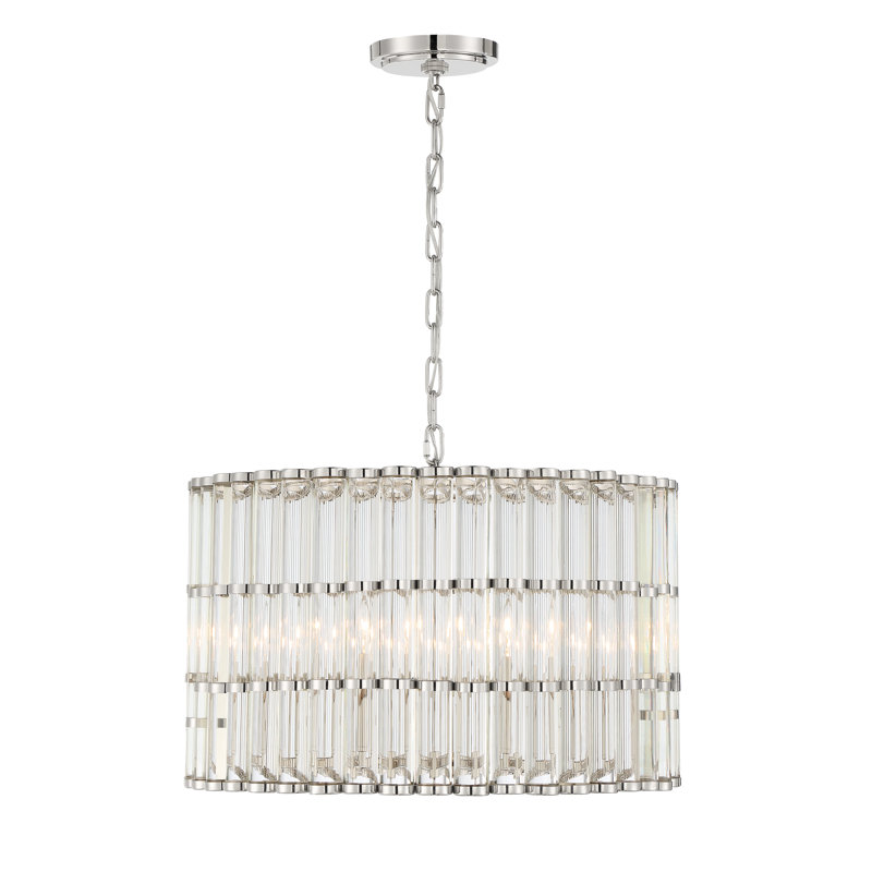 Lustre tambour unique à 6 lumières Charlii