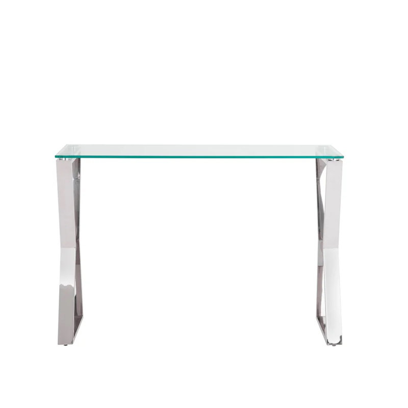 Jeresa 43'' Console Table, Silver