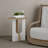 Modern Side Table, White & Oak, 15.7 x 18.5 x 15.7 inches | 100% Melamine Coated Particle Board, Thickness: 0.7 inches | Sturdy Design with 33 lbs Weight Capacity | Ideal for Living Room or Bedroom, Stylish & Functional-375844910-375844909