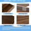 Table basse à grain de bois avec tiroirs, lumières DEL multicolores-1091858181