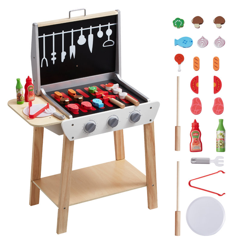 Ensemble de 21 jeux de barbecue en bois pour enfants