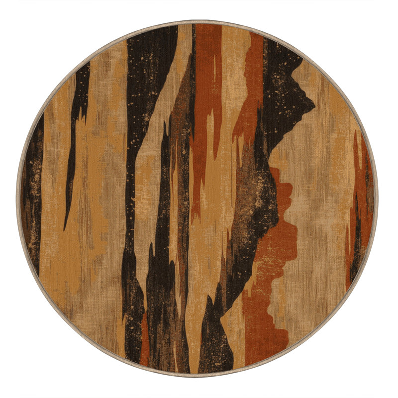 Tidal Canyon Rug, Round 8'