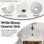 Ensemble de meuble-lavabo flottant 30 po - Design mural peu encombrant avec vasque-1323947166