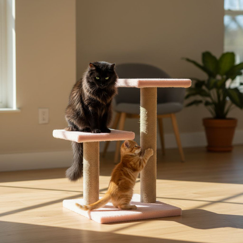 Grattoir pour chat, Rose